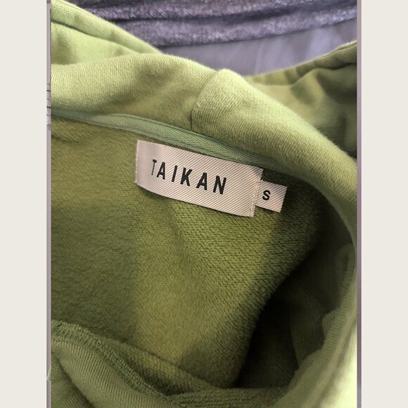 TAIKAN - Green oversized hoodie - Sz S - Picture 5 of 6